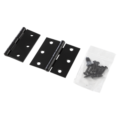 Mack 1071167 - 2 vierkante scharnieren zwart h63 x b63 mm | 5 stuks