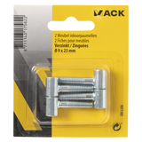 Mack 1071182 - 2 meubel inboorpaumellen verzinkt ø 9 x 23 mm | 5 stuks - afbeelding 2