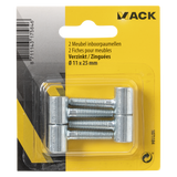 Mack 1071184 - 2 meubel inboorpaumellen verzinkt ø 11 x 25 mm | 5 stuks - afbeelding 2