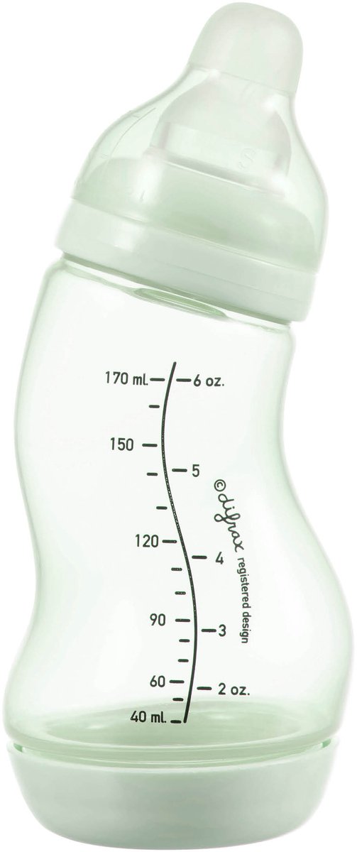 Difrax natural s-babyfles - 170 ml - lichtgroen - anti colic