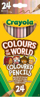 Crayola - colors of the world - kleurpotloden - 24 kleuren - voor kinderen