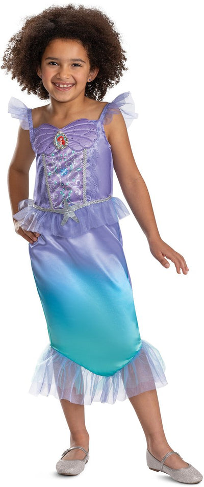 Disguise disney prinses ariele de kleine zeemeermin klassiek kinderkostuum xs (3-4 jaar)