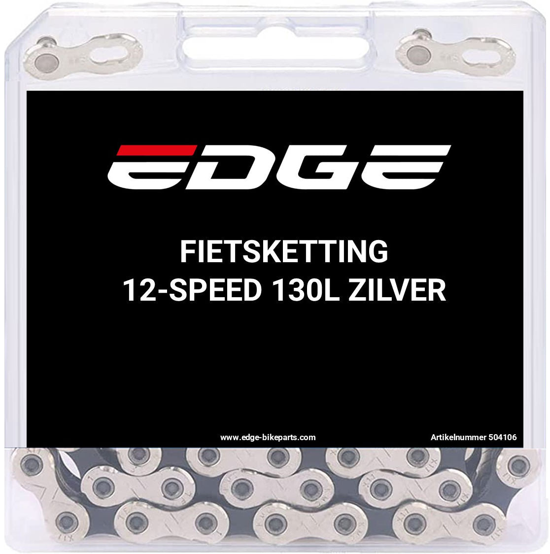 Edge Ketting 12 speed CHN-006 met 130 schakels zilver