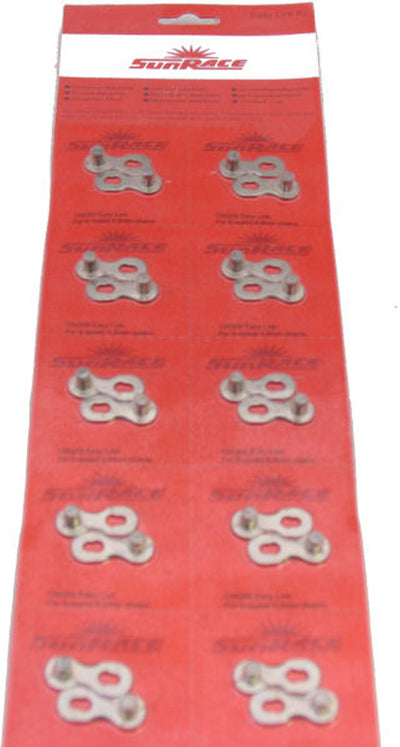 Sunrace kettingschakel 9 speed cnq09 easy link (10 stuks)