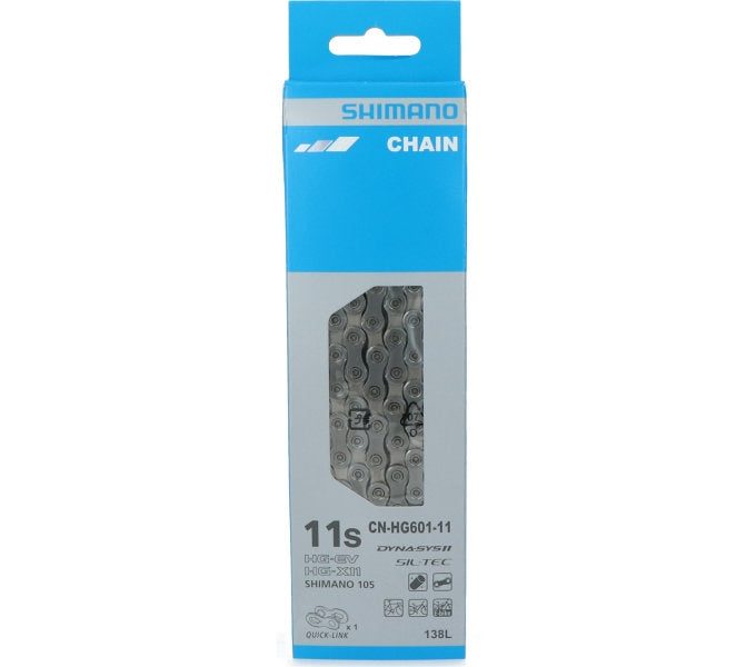 Shimano Ketting 11 speed HG601 105 Race MTB E-bike met quick link 138 schakels