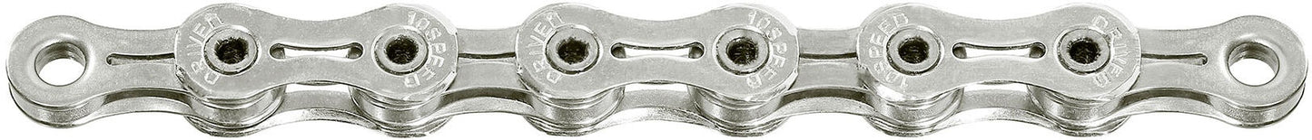 Sunrace ketting 10 speed cnr1x - 116 schakels - tin-silver