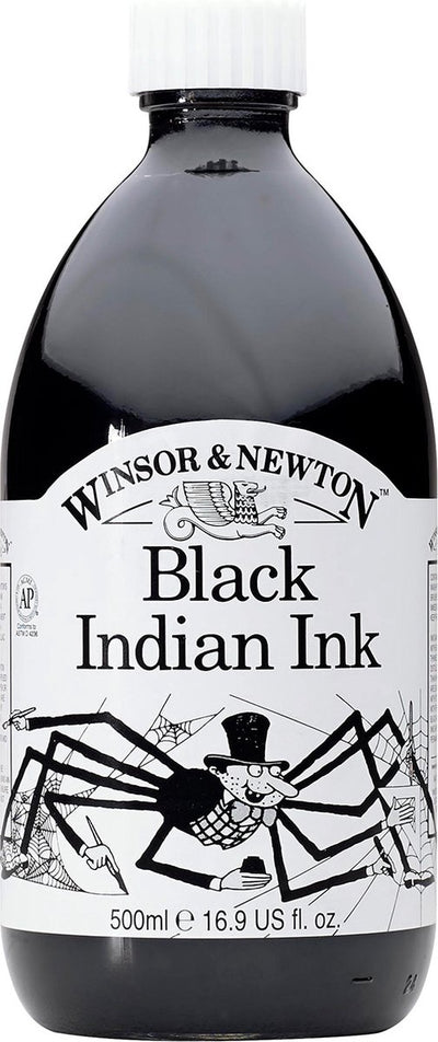 Winsor newton - hobby inkt - oost indische inkt - zwart - 250ml