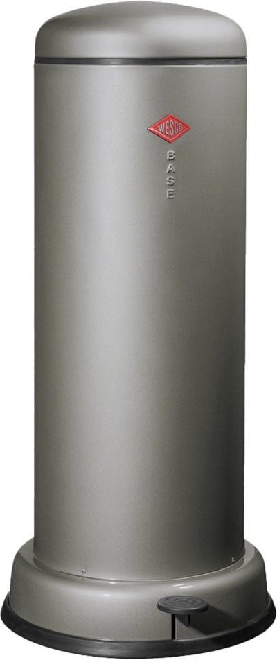 Wesco big baseboy prullenbak met soft close | 30 liter | metaal - grafiet | pedaalemmer