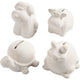 Creativ company terracotta spaarpotten dieren 10 cm 4 stuks