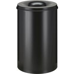 Vlamdovende prullenbak vepa bins vb111000 110l zwart