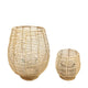 Dijk natural collections lantaarn rattan ã˜32x39cm set van 2 white wash