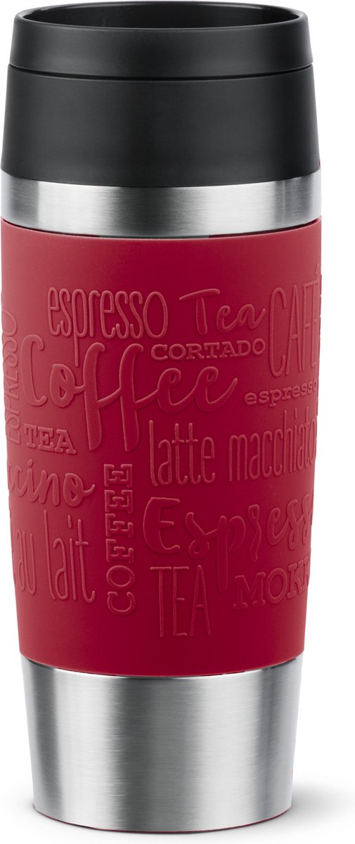 Tefal travel mug classic - thermosfles - 0.36l - rood - compact - lekvrij - geschikt voor koffie