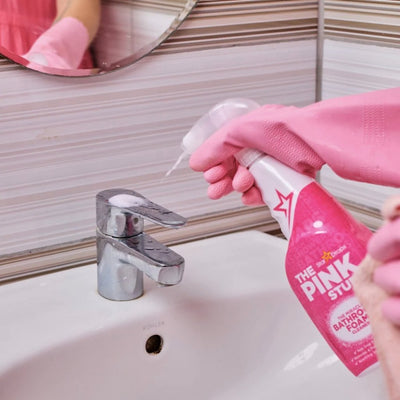 Overige merken the pink stuff bathroom foam cleaner spray 750 ml