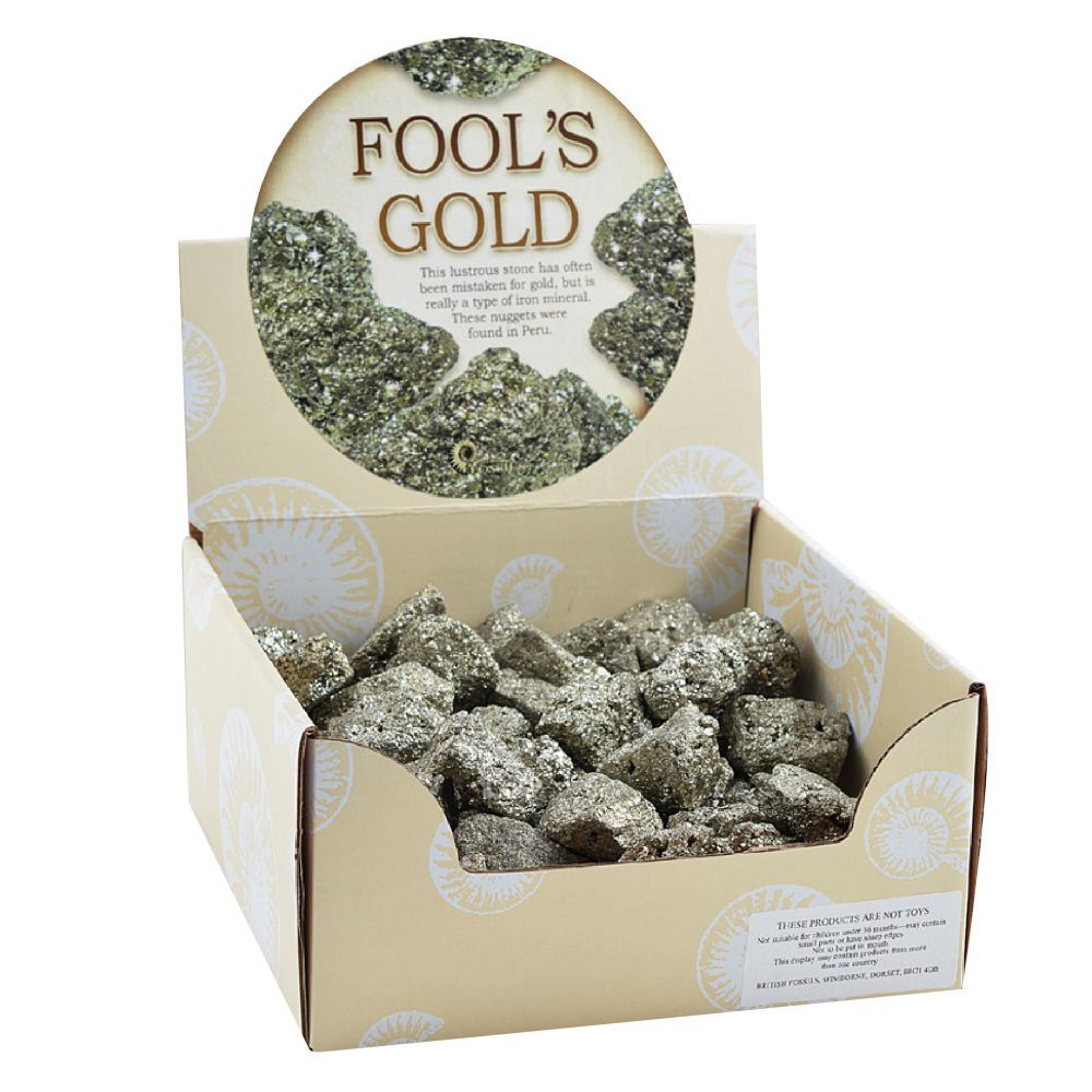 Mineralen losse dwazen goud. (50 stuks)