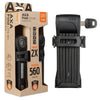 Axa Vouwslot Fold 80 Lite Duo Pack met gelijksluitende sleutels zwart