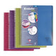 Spiraalcollegeblok 329755 pp a5+ 16x21cm assorti geruit