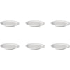 Mammoet gebaksbord budgetline smalle rand porselein 16cm set a 6 stuks