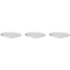 Mammoet bord smalle rand budgetline porselein wit 24cm (set van 3)