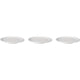 Mammoet bord smalle rand budgetline porselein wit 24cm (set van 3)