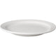 Mammoet bord smalle rand budgetline porselein wit 21cm (set van 6)
