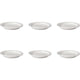 Mammoet gebaksbord soepschotel budgetline 17 cm porselein wit (set van 6 ).