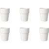 Mammoet melkbeker budgetline porselein 190ml wit (set van 6 ) dia7.5xh10