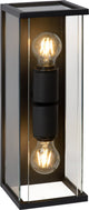Lucide claire - wandlamp binnen buiten - 2xe27 - ip54 - antraciet