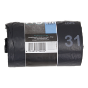 1054872 - afvalzak 60l, zwart ldpe 20 st per rol | 15 stuks - afbeelding 3