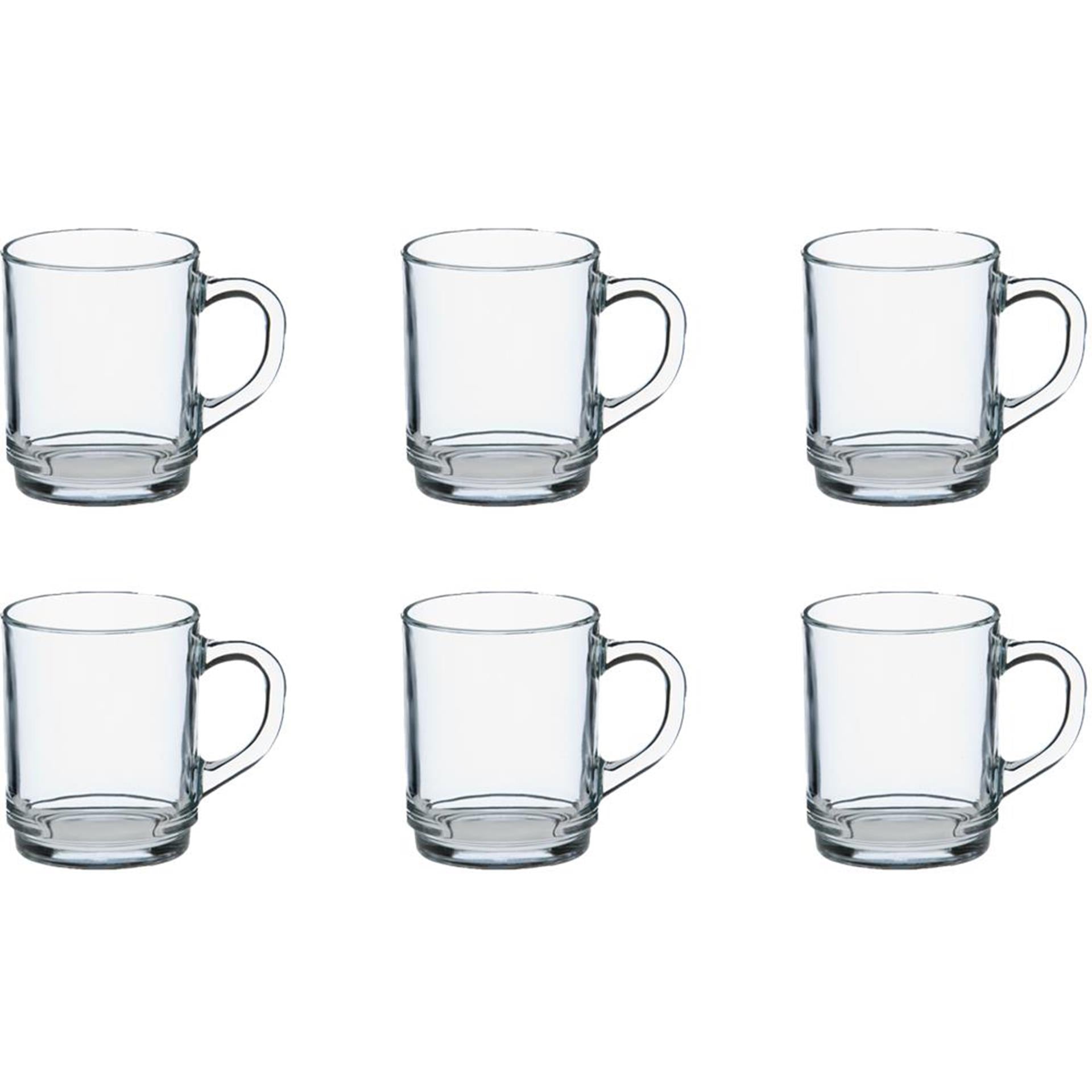 Duralex theeglas versailles hardglas 250ml 6 stuks ø7x8,9cm