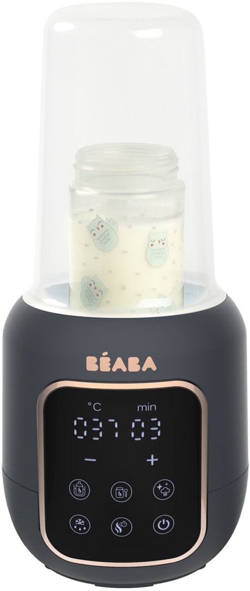 Béaba multi milk flessenwarmer - 5-in-1 - sterilisator opwarmer - touchscreen - grijs