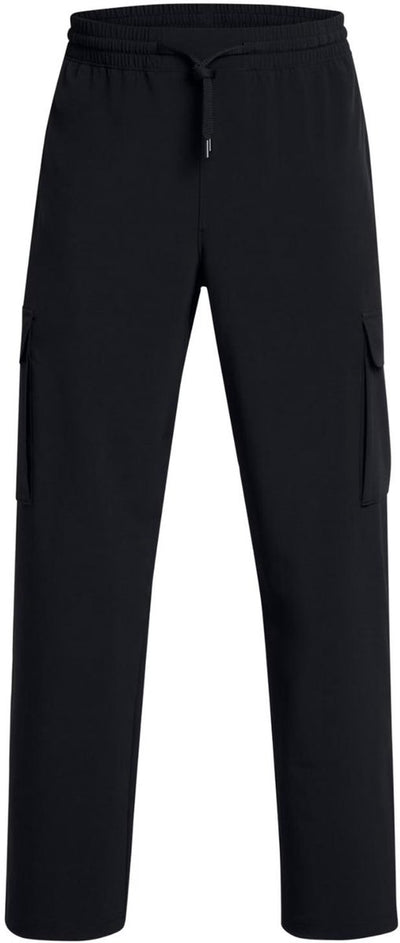 Under armour ua vibe woven cargo pants-blk heren sportbroek - zwart - wit