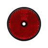 Ronde reflector 60 mm. rood