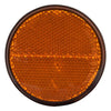 Reflector rond 70 mm. oranje plak