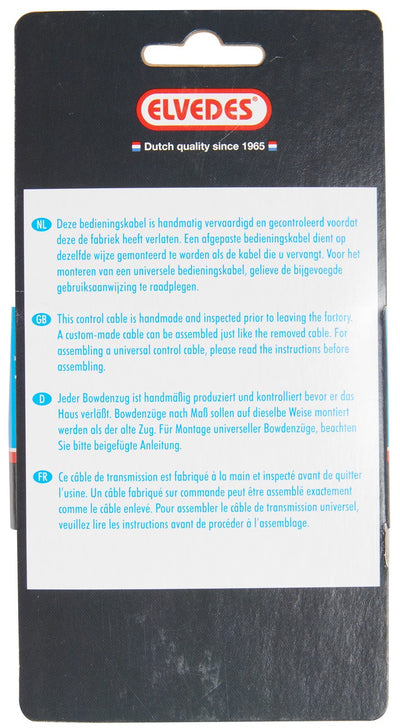 Kabelset Elvedes Trommelrem 1.70M 2.35M Rvs Zwart