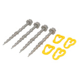 Alu-camp schroefharingen 15cm (set van 4) - afbeelding 1