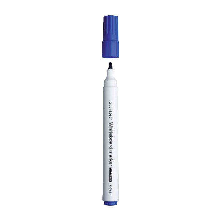Quantore whiteboardmarker rond 1-1.5mm blauw