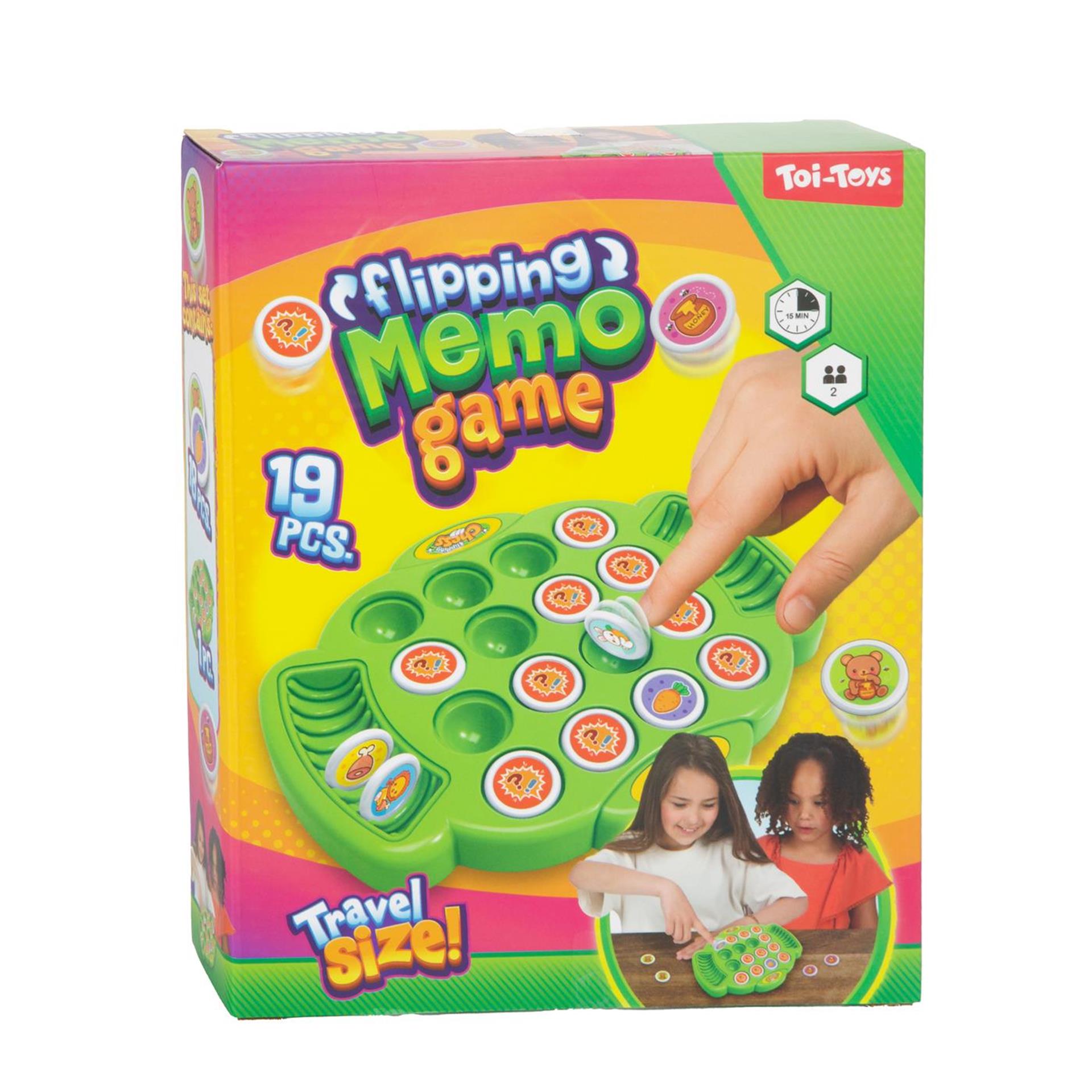 Toi-toys geheugenspel memo flip over 18st+bord
