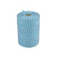 Quantore touw katoen 45meter 50gr blauw wit