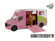 Kids globe anemone paardentruck die cast licht geluid roze 20cm