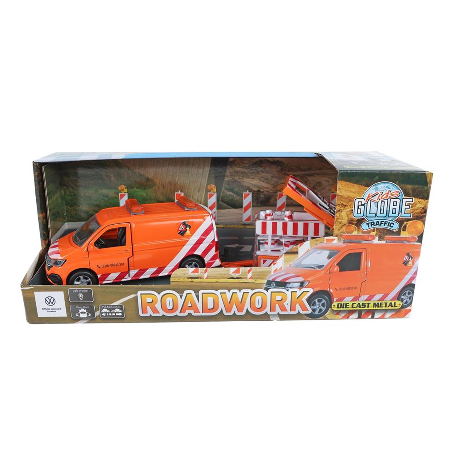 Kids globe volkswagen transporter pijlwagen 27,5cm