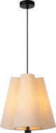 Lucide gregory - hanglamp - ø 34,3 cm - 3xe27 - beige