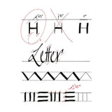 Quantore kalligrafiepen zwart, 3dlg. - afbeelding 3