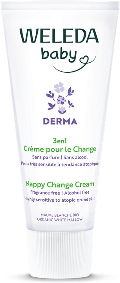 Weleda baby derma 3-in-1 billenbalsem - billenzalf - vermindert roodheid herstelt geïrriteerde huid - beschermt tegen vocht - 100% natuurlijke ingrediënten - 50ml