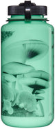 Nalgene - wide-mouth 1000ml glow black mushrooms sustain nieuw