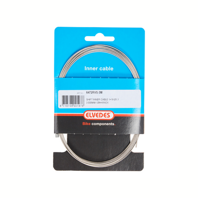 Elvedes versnellings-binnenkabel 19 strands derail.inner cab. 3000mm 1,1mm
