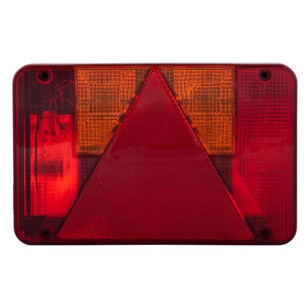 Ac hterlicht met driehoek links
