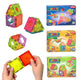 Toi-toys bouwset magneetpanelen 12-delig 3 assorti
