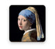 Onderzetter vermeer meisje met de parel 9,5x9,5cm