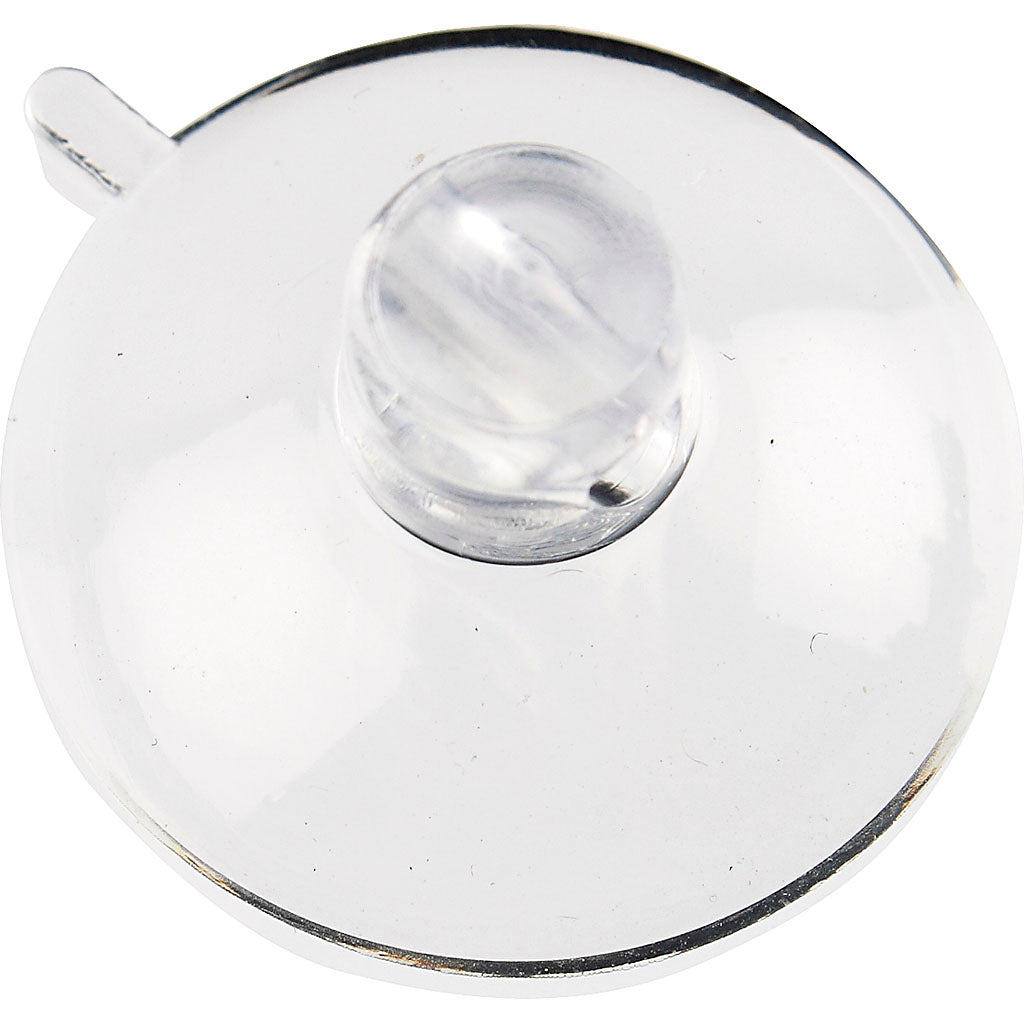 Creativ company cc transparant plastic zuignappen d:25 mm 100 stuks