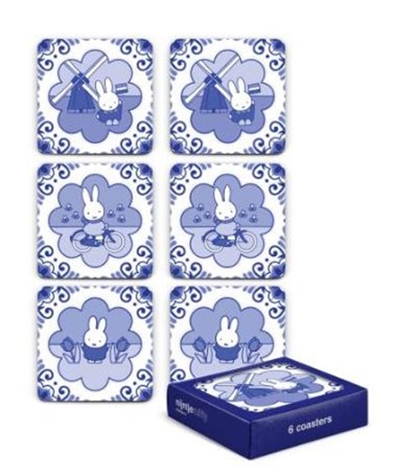 Nijntje onderzetters souvenir molen 6st